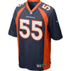 Image of Bradley Chubb Denver Broncos 2018 NFL Draft Pick Game Jersey  Navy