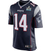 Image of Brandin Cooks New England Patriots Navy Super Bowl LII Bound Game Jersey 2019