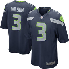 Russell Wilson Seattle Seahawks Game Jersey - College Navy 2018/2019