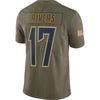 Image of Philip Rivers Los Angeles Chargers Salute To Service Limited Jersey - Olive