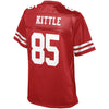 Image of George Kittle San Francisco 49ers Pro Line Women's Team Player Jersey – Scarlet 2018/2019