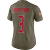 Image of Jameis Winston Tampa Bay Buccaneers Women's Salute to Service Limited Jersey - Olive 2018/2019