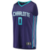 Image of Miles Bridges Charlotte Hornets Branded Fast Break Alternate Jersey – Purple