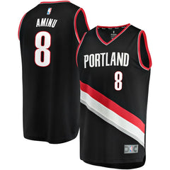 Al-Farouq Aminu Portland Trail Blazers Branded Fast Break Team Color Player Jersey Black - Icon Edition