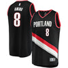 Image of Al-Farouq Aminu Portland Trail Blazers Branded Fast Break Team Color Player Jersey Black - Icon Edition