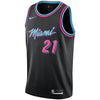 Image of Hassan Whiteside Miami Heat Black Swingman City Edition Jersey 2018 - 2019