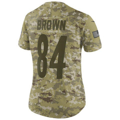 Women's Pittsburgh Steelers Antonio Brown Camo Jersey 2018 - 2019