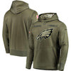 Image of Men's Philadelphia Eagles Olive Pullover Hoodie 2018 - 2019