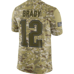 New England Patriots Tom Brady Camo Jersey 2018 - 2019