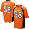 Image of Denver Broncos Von Miller Orange Jersey 2018 - 2019