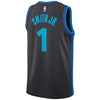 Image of Dennis Smith Dallas Mavericks Anthracite Swingman City Edition Jersey 2018 - 2019