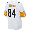 Image of Pittsburgh Steelers Antonio Brown White Jersey 2018 - 2019