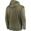 Image of Men's Philadelphia Eagles Olive Pullover Hoodie 2018 - 2019