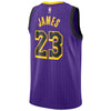 Image of LeBron James Los Angeles Lakers Purple Swingman City Edition Jersey 2018 - 2019