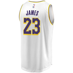 LeBron James Los Angeles Lakers White Swingman Jersey 2018 - 2019