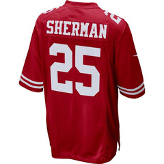 San Francisco 49ers Richard Sherman Red Jersey 2018 - 2019