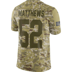 Green Bay Packers Clay Matthews Camo Jersey 2018 - 2019