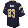Image of Los Angeles Rams Ndamukong Suh Black Jersey 2018 - 2019