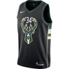 Image of Giannis Antetokounmpo Milwaukee Bucks Black Swingman Jersey 2018 - 2019