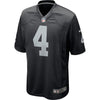 Image of Oakland Raiders Derek Carr Black Jersey 2018 - 2019