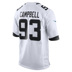 Jacksonville Jaguars Calais Campbell White Jersey 2018 - 2019