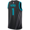 Image of Malik Monk Charlotte Hornets Jordan Black Swingman City Edition Jersey 2018 - 2019