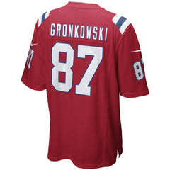 New England Patriots Rob Gronkowski Red Jersey 2018 - 2019