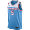 Image of De'Aaron Fox Sacramento Kings Blue Swingman City Edition Jersey 2018 - 2019