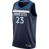 Image of Jimmy Butler Minnesota Timberwolves Navy Swingman Jersey 2018 - 2019