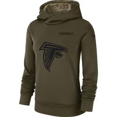 Women's Atlanta Falcons Olive Pullover Hoodie 2018 - 2019