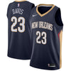 Image of Anthony Davis New Orleans Navy Swingman Jersey 2018 - 2019