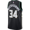 Image of Giannis Antetokounmpo Milwaukee Bucks Black Swingman Jersey 2018 - 2019