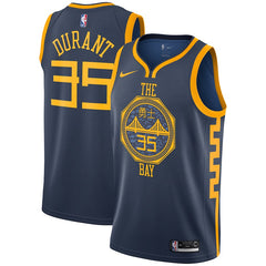 Kevin Durant Golden State Warriors Navy Swingman City Edition Jersey 2018 - 2019