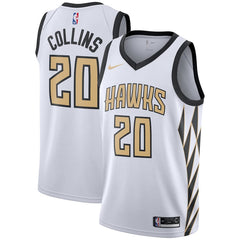 John Collins Atlanta Hawks White Swingman City Edition Jersey 2018 - 2019