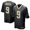 Image of New Orleans Saints Drew Brees Black Jersey 2018 - 2019