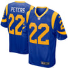 Image of Los Angeles Rams Marcus Peters Nike Royal Jersey 2018 - 2019