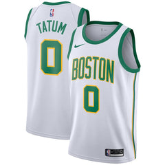 Jayson Tatum Boston Celtics White Swingman City Edition Jersey 2018 - 2019