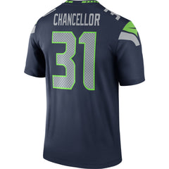 eattle Seahawks Kam Chancellor College Navy Jersey 2018 - 2019