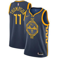 Klay Thompson Golden State Warriors Navy Swingman City Edition Jersey 2018 - 2019