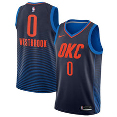 Russell Westbrook Oklahoma City Thunder Black Swingman Jersey 2018 - 2019