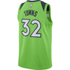 Image of Karl-Anthony Towns Minnesota Timberwolves Green Swingman Jersey 2018 - 2019