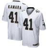 Image of New Orleans Saints Alvin Kamara  White Jersey 2018 - 2019
