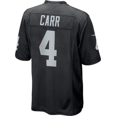 Oakland Raiders Derek Carr Black Jersey 2018 - 2019