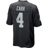 Image of Oakland Raiders Derek Carr Black Jersey 2018 - 2019