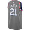 Image of Joel Embiid Philadelphia 76ers Gray Swingman City Edition Jersey 2018 - 2019