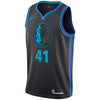 Image of Dirk Nowitzki Dallas Mavericks Anthracite Swingman City Edition Jersey 2018 - 2019
