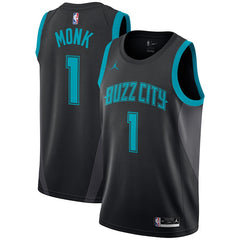 Malik Monk Charlotte Hornets Jordan Black Swingman City Edition Jersey 2018 - 2019