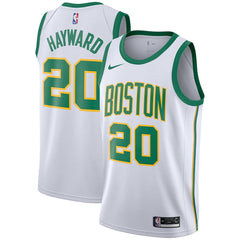 Gordon Hayward Boston Celtics White Swingman City Edition Jersey 2018 - 2019