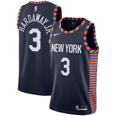 Tim Hardaway Jr New York Knicks Navy Swingman City Edition Jersey 2018 - 2019