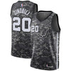 Image of Manu Ginobili San Antonio Spurs Black Swingman City Edition Jersey 2018 - 2019